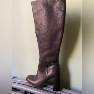 BRAND NEW M. Gemi Tall Leather Boot with Block Heel